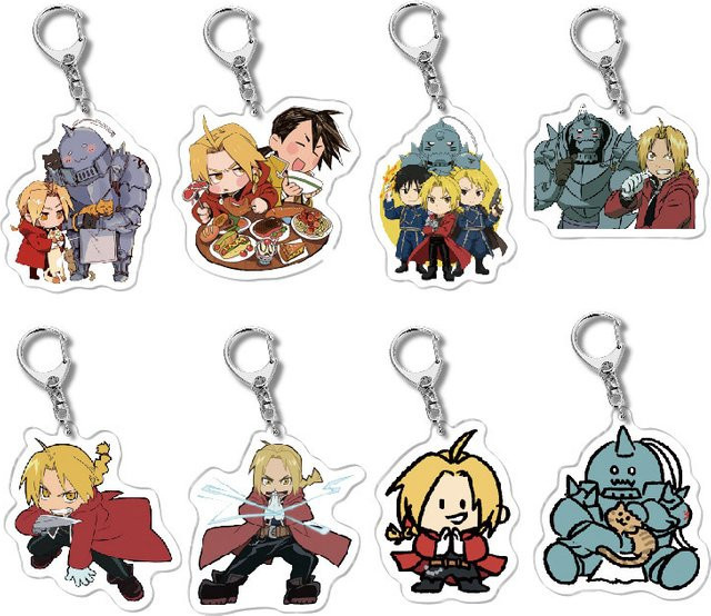 Bandai Schlüsselanhänger Fullmetal Alchemist Edward Elric, Acryl, Unisex - Bild 1