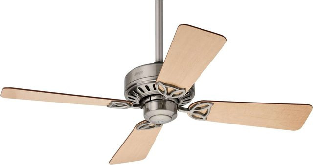 HUNTER FANS Deckenventilator Hunter Bayport in Nickel Gebürstet mit Zugkette, Durchmesser: 107 cm - Bild 1