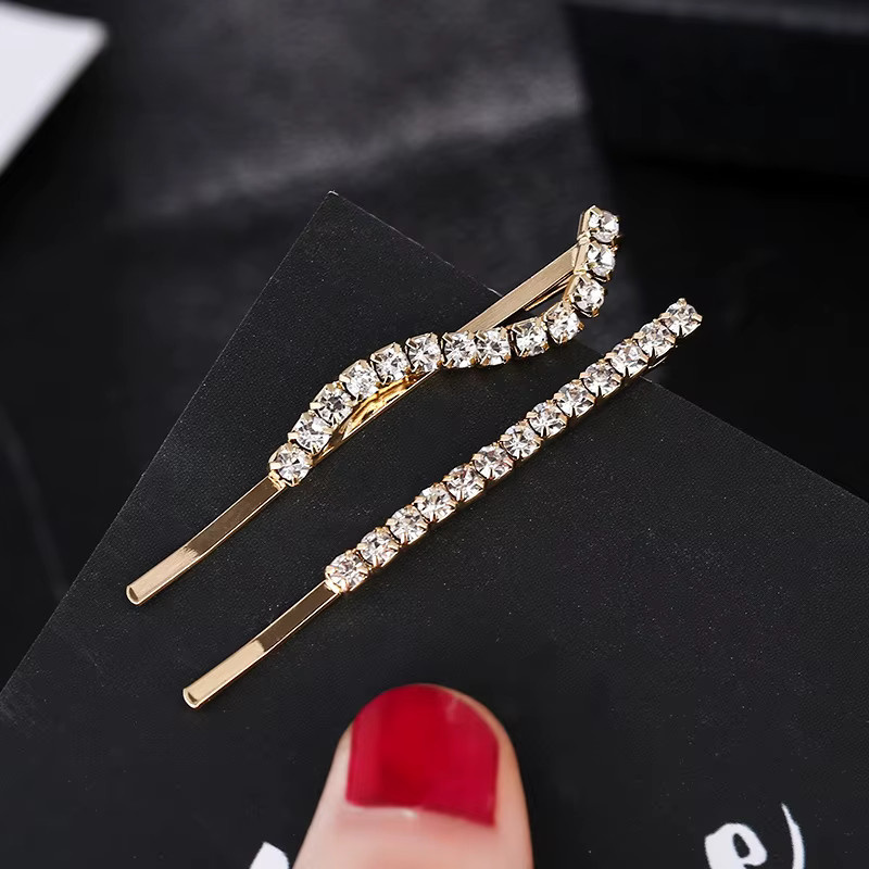 Haarnadeln Damen, Diamant-Optik, 6 Stück - Bild 2