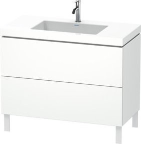 Duravit Waschtischunterschrank L-Cube c-bonded in Weiß, B/T: 100 x 48 cm - Bild 1