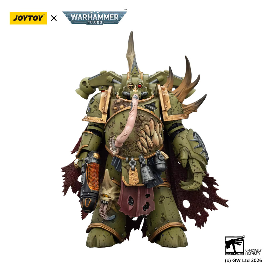 JOYTOY Warhammer 40K Death Guard Plague Marine Champion, Actionfigur, 1/18 - Bild 2
