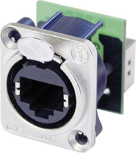 Neutrik etherCON D Serie RJ45 Datensteckverbinder NE8FDP Buchse gerade in Silber - Bild 1