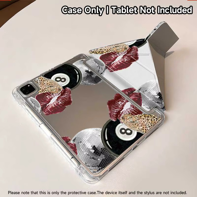 Y-Falt-Ständer Schutzhülle für Apple iPad 10./11. Generation, iPad 10.2, Mini 6/7, Air 7/6/5/4 mit transparenter Acryl-Rückwand in Transparent/Multicolor - Bild 3