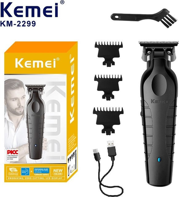 Kemei Haarschneidemaschine Herren, KM-2299, Schwarz - Bild 1