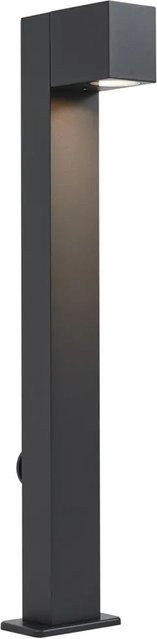 QAZQA Baleno Moderne Außenstehleuchte Schwarz mit Steckdose IP44, Höhe: 65 cm - Bild 1