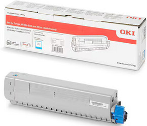 OKI Cyan Toner Cartridge für Drucker der C 824-Serie, 834-Serie und 844-Serie - Bild 1