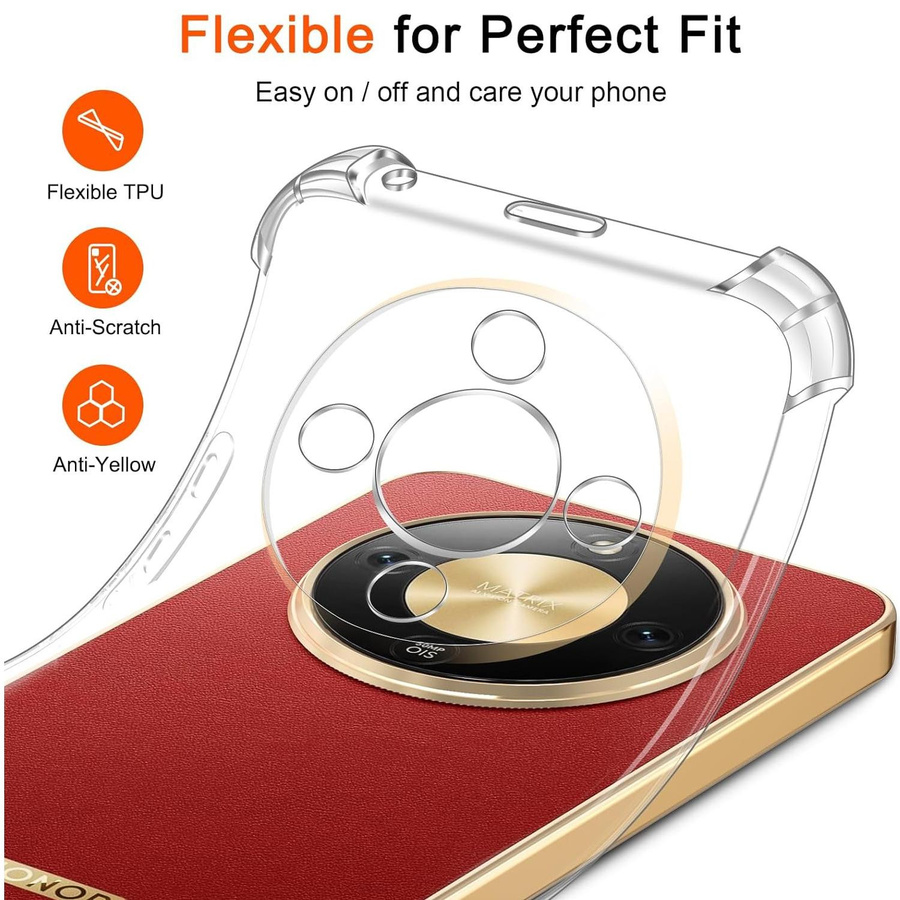 Stoßfeste TPU Schutzhülle für Honor Magic 8 Lite und Magic 8 Pro in Transparent - Bild 2