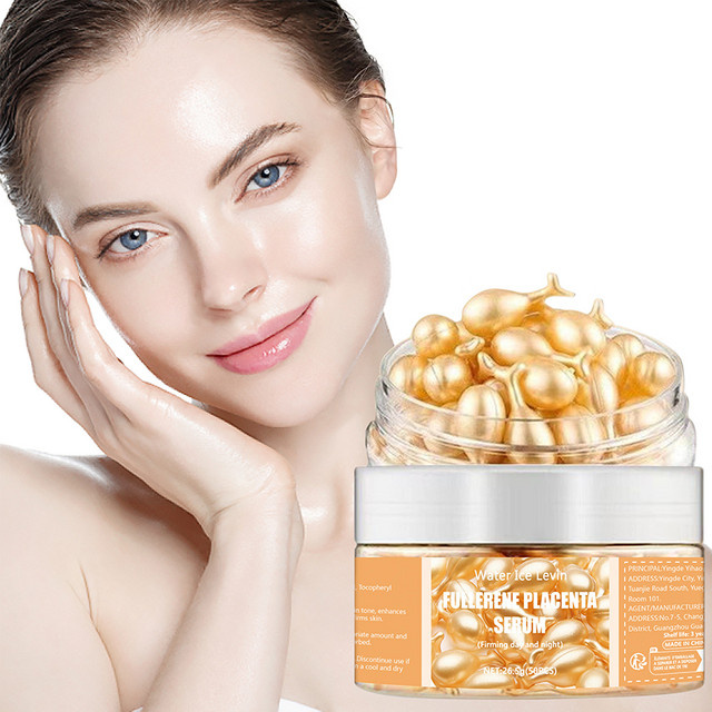 Water Ice Levin Fulleren-Plazenta Straffendes Serum, Hyaluronsäure, 50 Kapseln - Bild 1