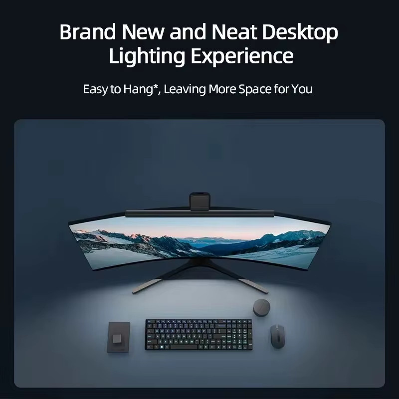 Mijia Computermonitor-Lichtleiste 1S LED-Bildschirmleuchte in Schwarz für Augenschutz beim Lesen und Lernen - Bild 3