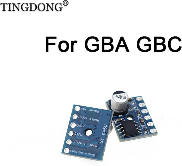 TingDong Mini GBA GBC Digitaler Verstärker-Board Lautstärkemodul zur Klangverbesserung für GBA GBC PCB Motherboards in Blau - Bild 1