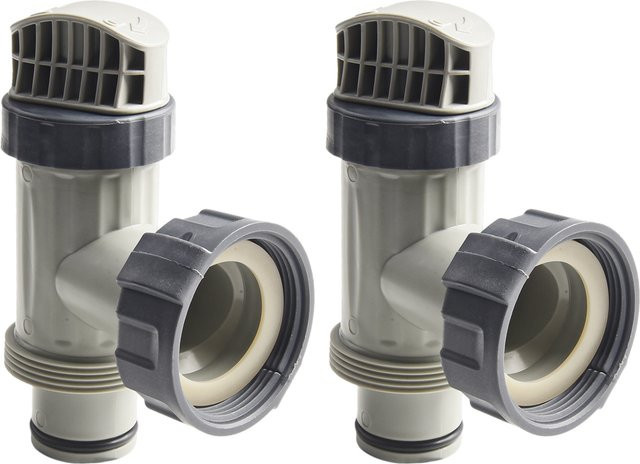 2er-Set Intex Pool Plunger Ventil aus Kunststoff für Sandfilterpumpen, Grau - Bild 1