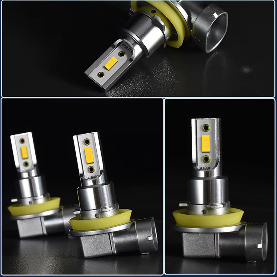 Ultra leistungsstarke LED Nebelscheinwerferlampen H11 H8 H9 H16 9005 HB3 9006 HB4 in Silber, 200 % heller als Halogen, Plug & Play für dein Auto - Bild 2