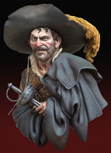 GK Pirate Raider, Resin-Soldatenmodell Halbfigur, Bausatz, Einzelfigur - Bild 1