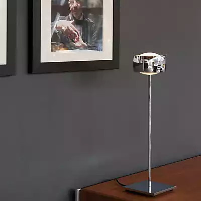 Oligo Grace LED Tischleuchte in Chrom mit transparentem Glasschirm - Bild 1