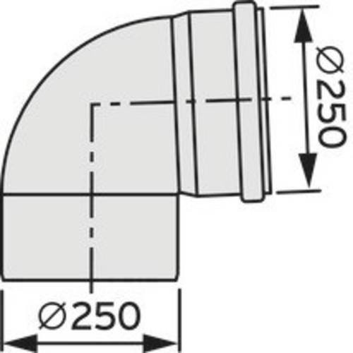 Vaillant Bogen aus Kunststoff 250 mm - Bild 1