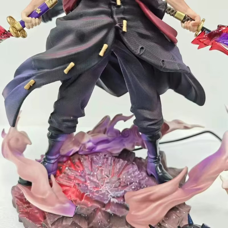 Bandai One Piece Roronoa Zoro Doppelkopf-Skulptur, Anime-Figur, 27,5cm - Bild 3