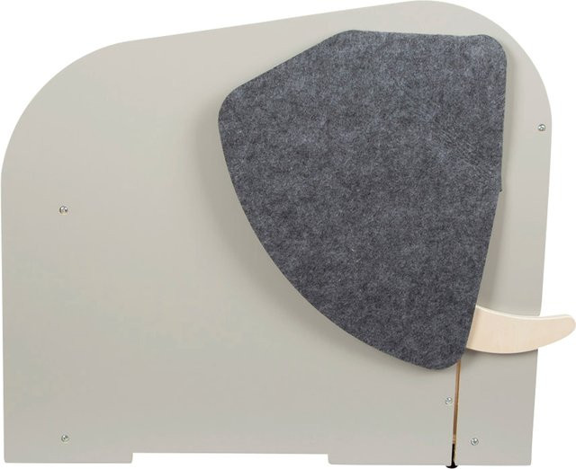 Small Foot Spielzeugbox Elefant in Multicolour mit integrierter Sitzfläche und 360°-Rollen aus Holz und Textil - Bild 1