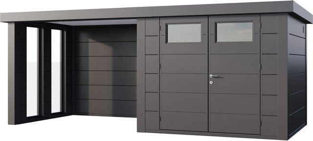 Telluria Gerätehaus Classico in Silberfarben, B/H/T: 572 x 219 x 258 cm - Bild 1