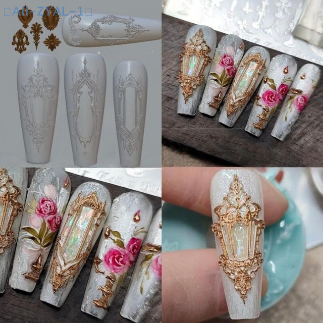 JETTING Nagelschablone, 3D-Silikon, transparent, Nagelkunst-Dekor - Bild 1