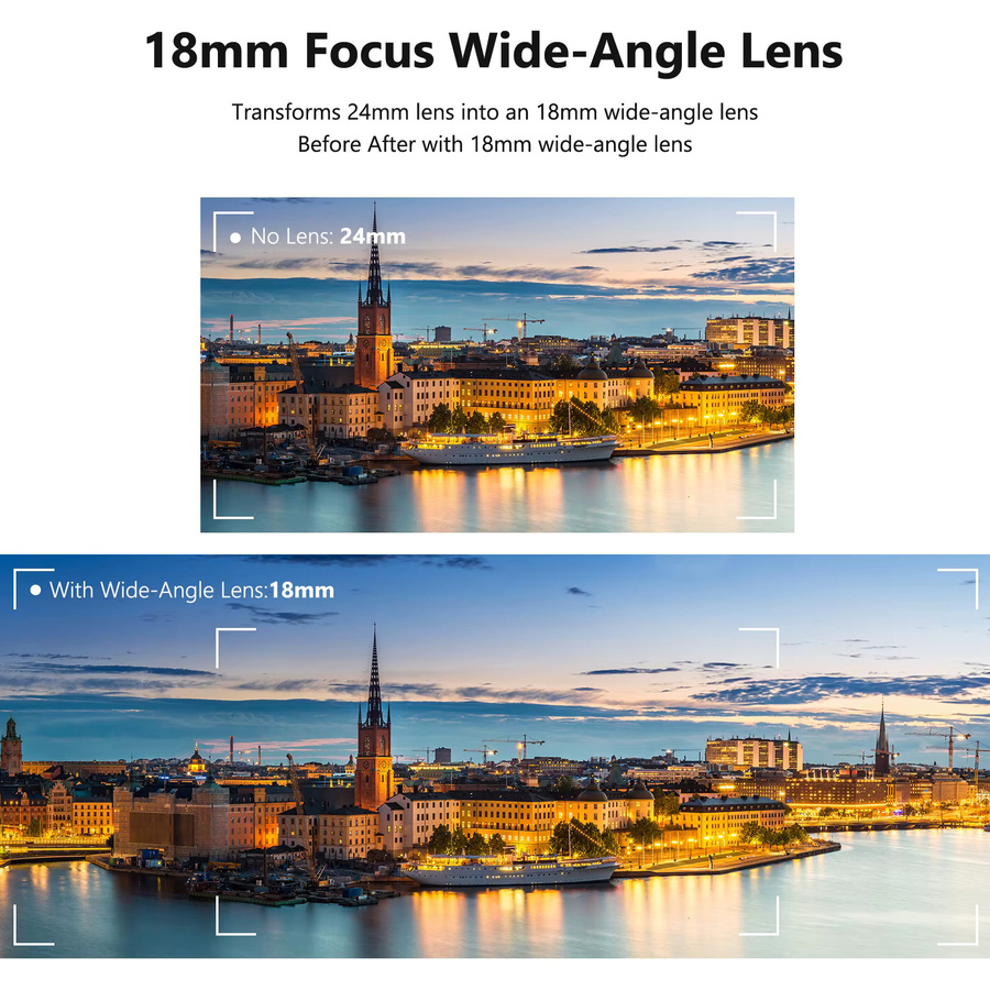 Neewer 2-in-1 Weitwinkelobjektiv für Sony ZV1 Kompaktkamera mit 18 mm HD-Weitwinkel und 10x Makro-Zusatzobjektiv inklusive Verlängerungsrohr, Schwarz - Bild 3