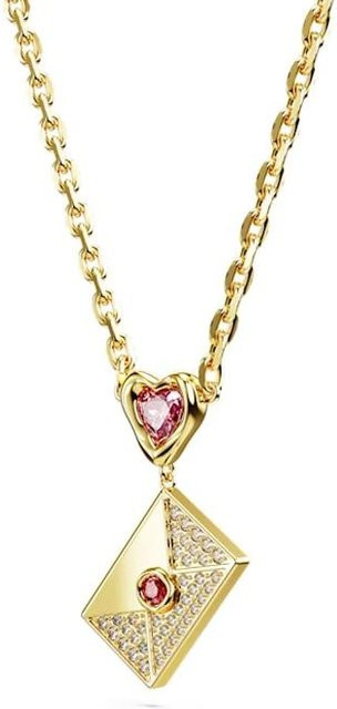 Swarovski Halskette, Goldton beschichtet, Zirkonia, Damen - Bild 1