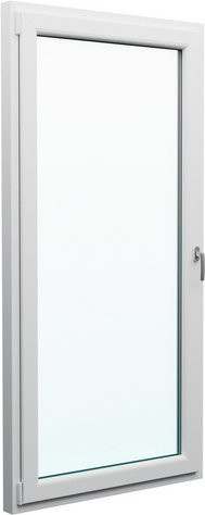 Meeth Balkontür 76/3 DK in Weiß mit Klarglas und Kunststoffrahmen, öffnend nach links - Bild 1
