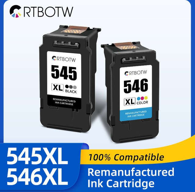 Tintenpatrone Ersatz für Canon Pixma MG2550 kompatibel mit 545XL und 546XL in Schwarz - Bild 1