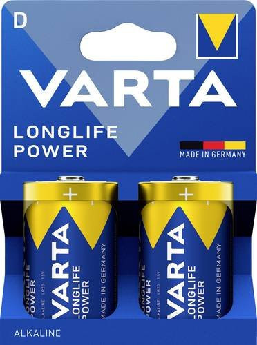 Varta Longlife Power D Mono Alkaline Batterien 1,5V 2er Pack - Bild 1
