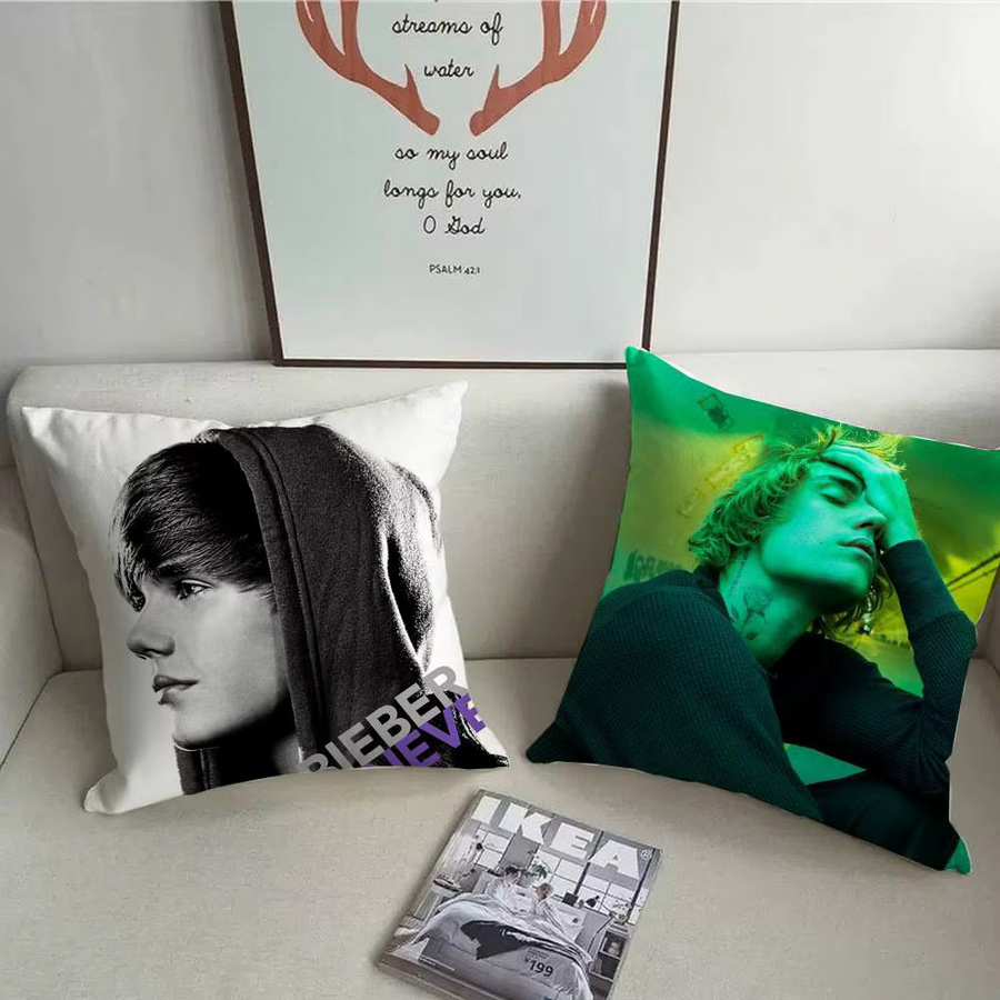 J-Justin Bieber Album Design Kissenbezug für Sofa und Dekoration, B/B: 40 x 40 cm - Bild 4