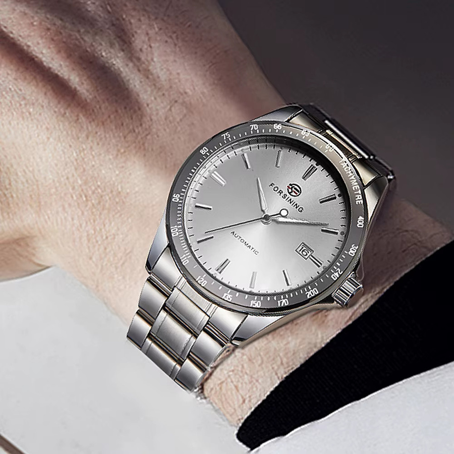 FORSINING Armbanduhr Automatik, Edelstahl, Herren, Datum - Bild 4