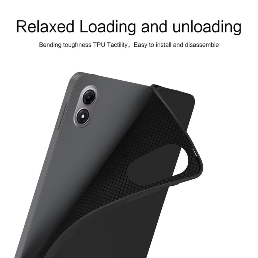 Xiaomi Schutzhülle für Redmi Pad 2 Pro 12,1 Zoll in Schwarz aus weichem Silikon TPU mit Airbag-Schutz - Bild 2