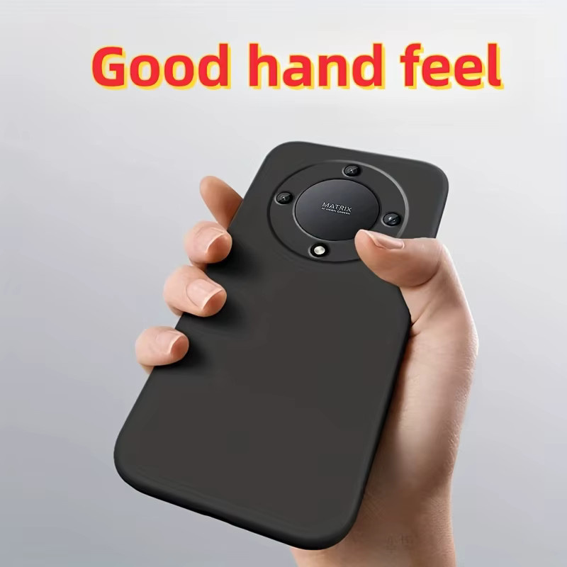 Stoßfeste Silikon-Schutzhülle für Honor Magic 6 Lite, Magic 5 Lite, X9A und A9B in Schwarz - Bild 2