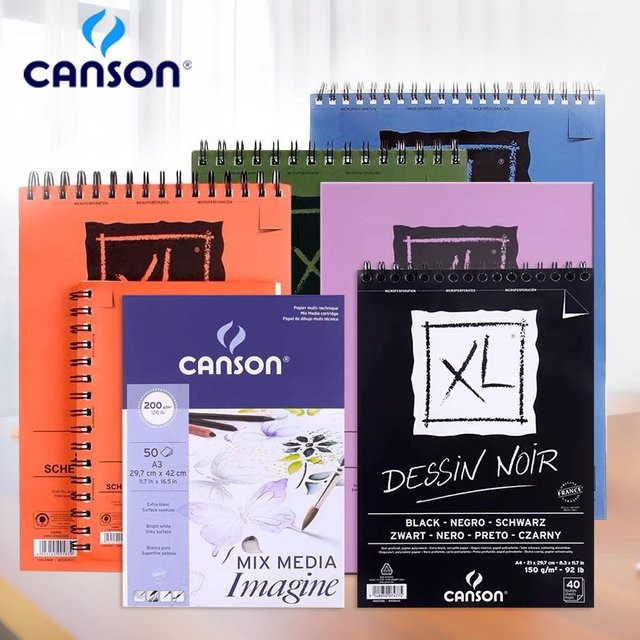 Canson XL Papierbücher für Aquarell, Skizzieren und Marker in verschiedenen Grammaturen und Formaten - Bild 1