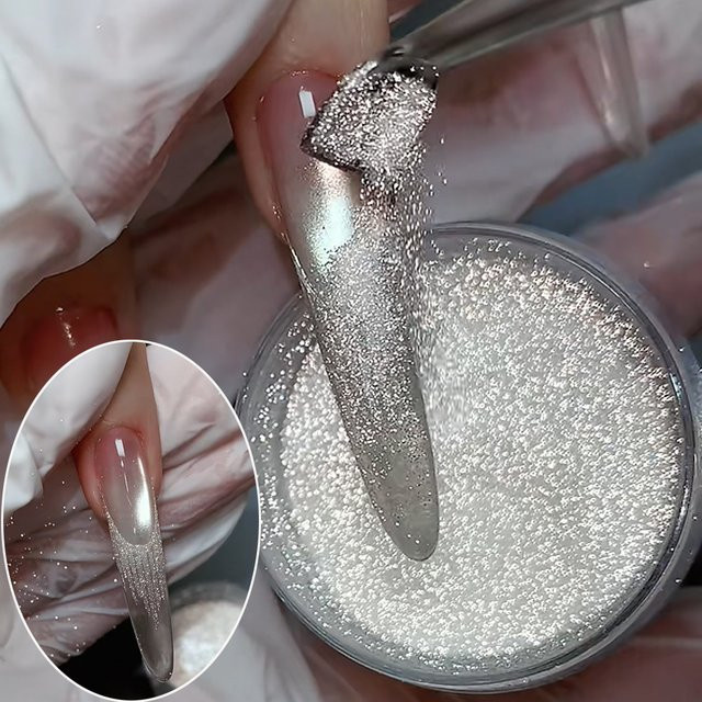 MAFANAILS Nagelpuder, Grau, Glänzend, 5g - Bild 1