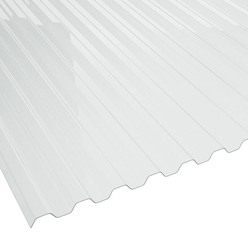 Lichtplatte BioLine Spundwand aus PVC von Friedrich von Lien AG, Farbe: glasklar, Breite: 109 cm, Stärke: 1,2 mm - Bild 1