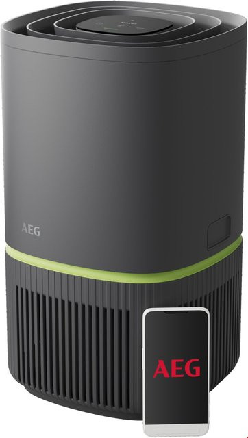 AEG Luftreiniger APO50371DG in Grau mit HEPA-Filter, Aktivkohlefilter und Smart Home Integration - Bild 1