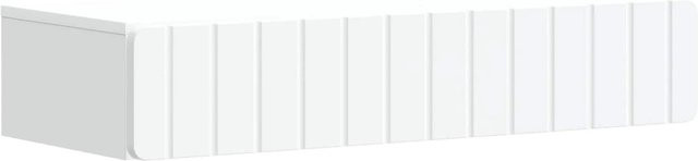 vidaXL Wandmontierter Beistelltisch in Weiß, modern und rechteckig, B/T/H: 87,5 x 34,5 x 17 cm - Bild 1