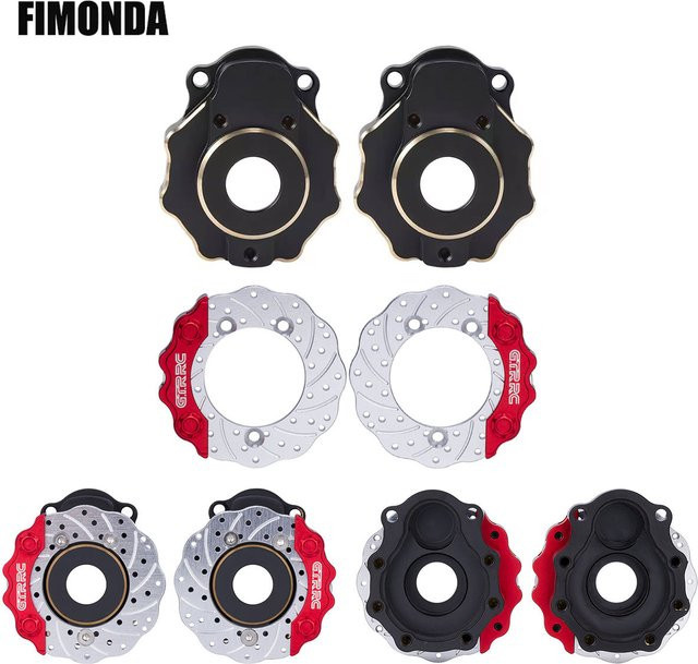 Fimonda TRX-4 Aluminium Bremsscheibe & Bremssattel Kit Messing 1/10 - Bild 1