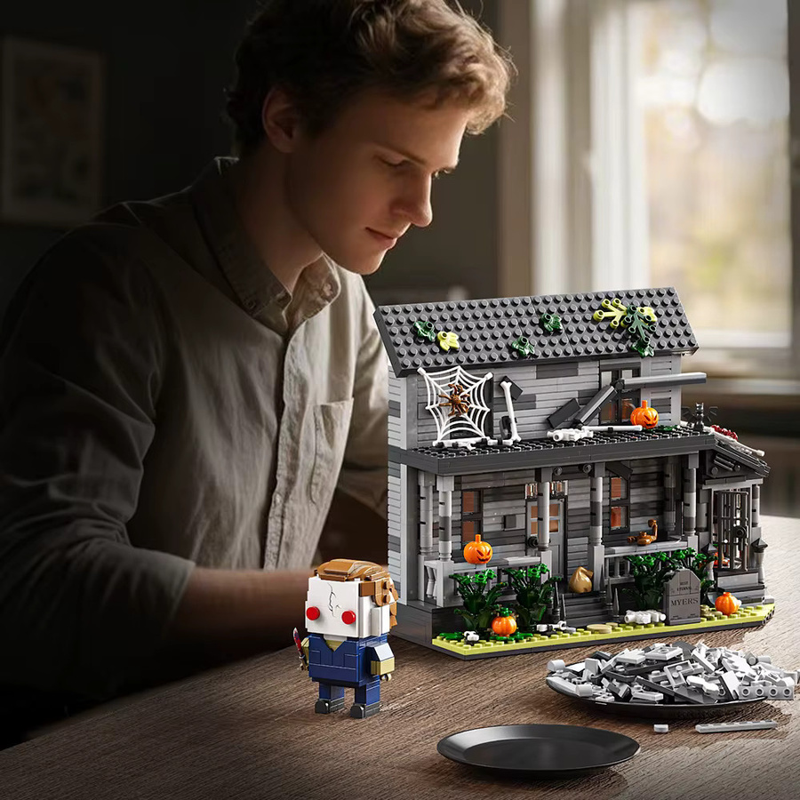 SEMBO BLOCK Halloween Horrorfilm Bauspielzeug Set mit 780 Teilen für Sammler und kreative Dekoration - Bild 4