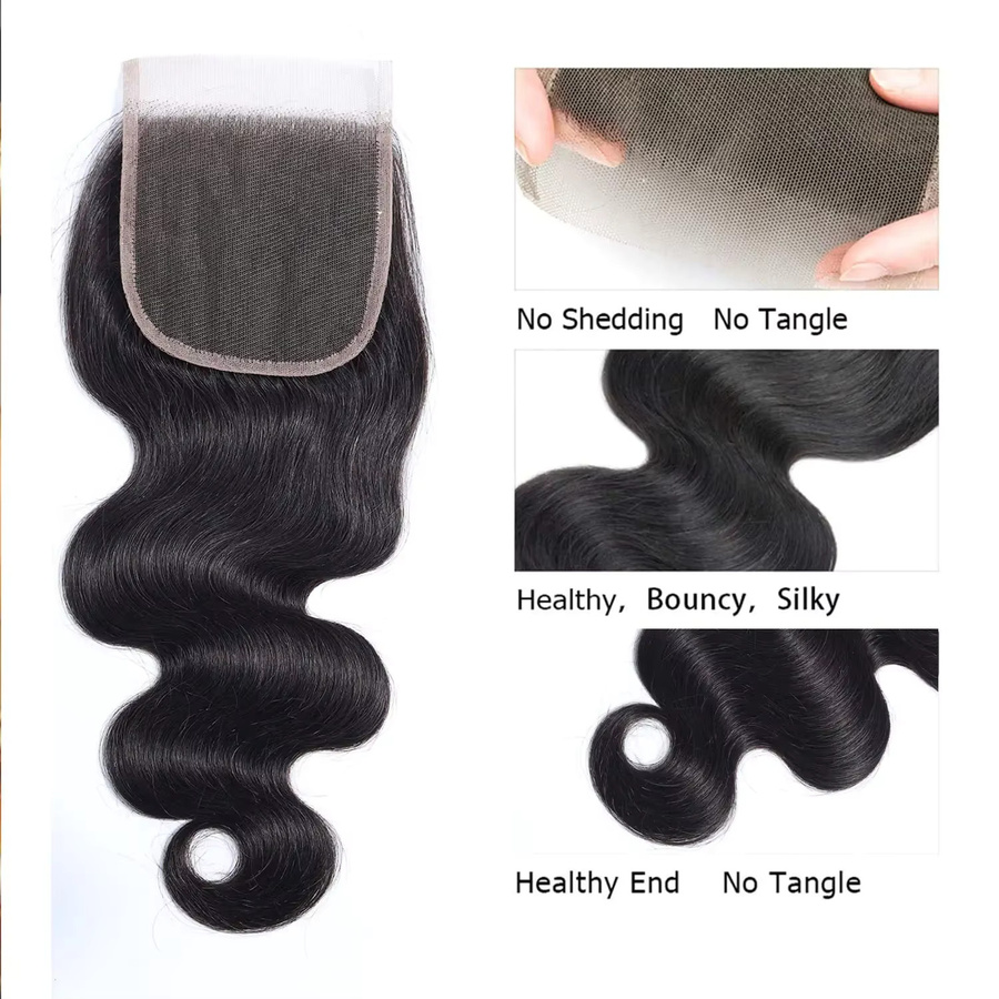 Linhua Haar Extensions Schweizer Spitze Brasilianisches Menschliches Haar, Damen - Bild 6