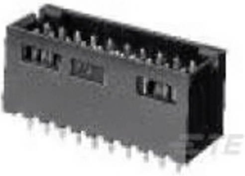 TE Connectivity Einbau-Stiftleiste Standard Schwarz 8-87589-6 Tray - Bild 1