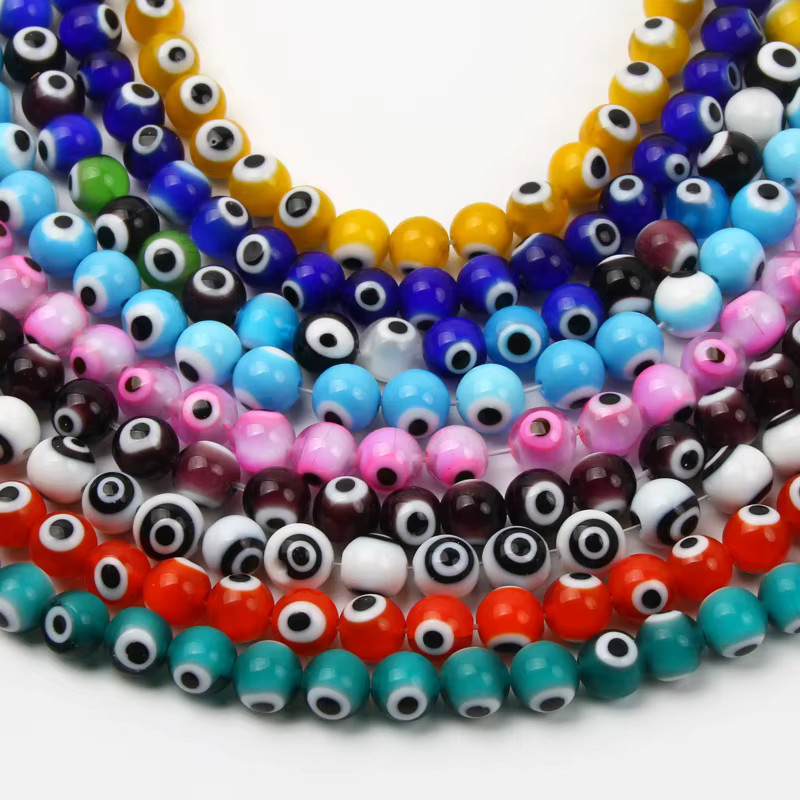 Laudsong Glasperlen, bunt, 8 mm, Unisex - Bild 3