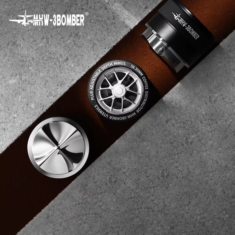 MHW-3BOMBER YU Serie Kaffeedistributur Espresso-Verteiler aus Edelstahl in Silber, 58 mm - Bild 5