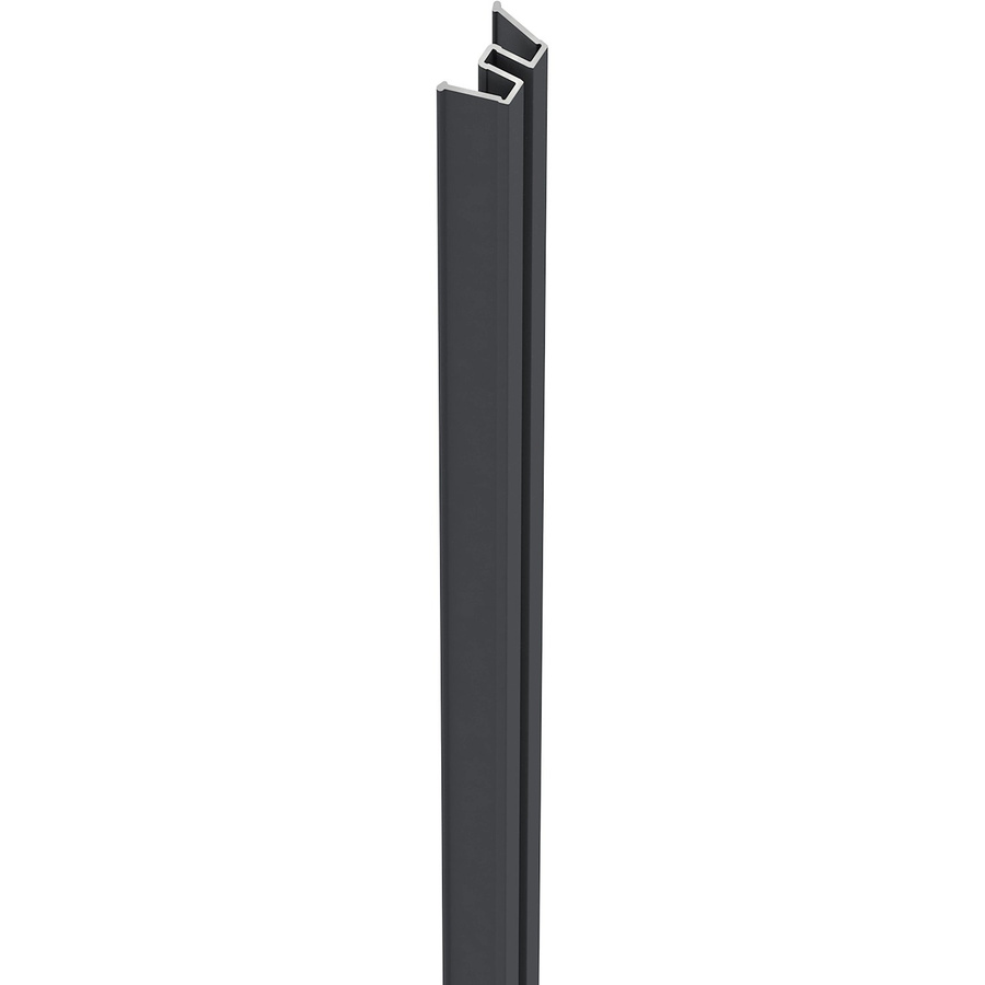 ZacAlu Aufnahmeleiste für Aluminium-Zaunpfosten, Farbe: Anthrazit, Höhe: 190 cm, Stärke: 2 mm - 4 mm - Bild 2