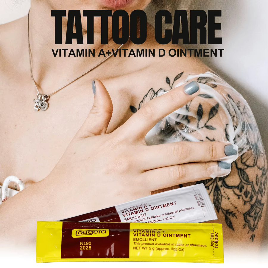 Fougera Tattoo-Salbe, Creme mit Vitamin A & D, Unisex - Bild 4