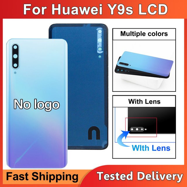 Huawei Y9S STK-L21 LX3 Akkudeckel Glasplatte Rückgehäuse Abdeckung in Schwarz kompatibel mit P Smart Pro 2019 Ersatzteil - Bild 1