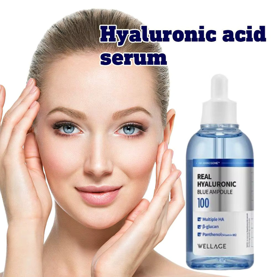 Wellage Echte Hyaluronsäure Blaue Ampulle Serum, Hyaluronsäure, β-Glucan, Panthenol - Bild 3