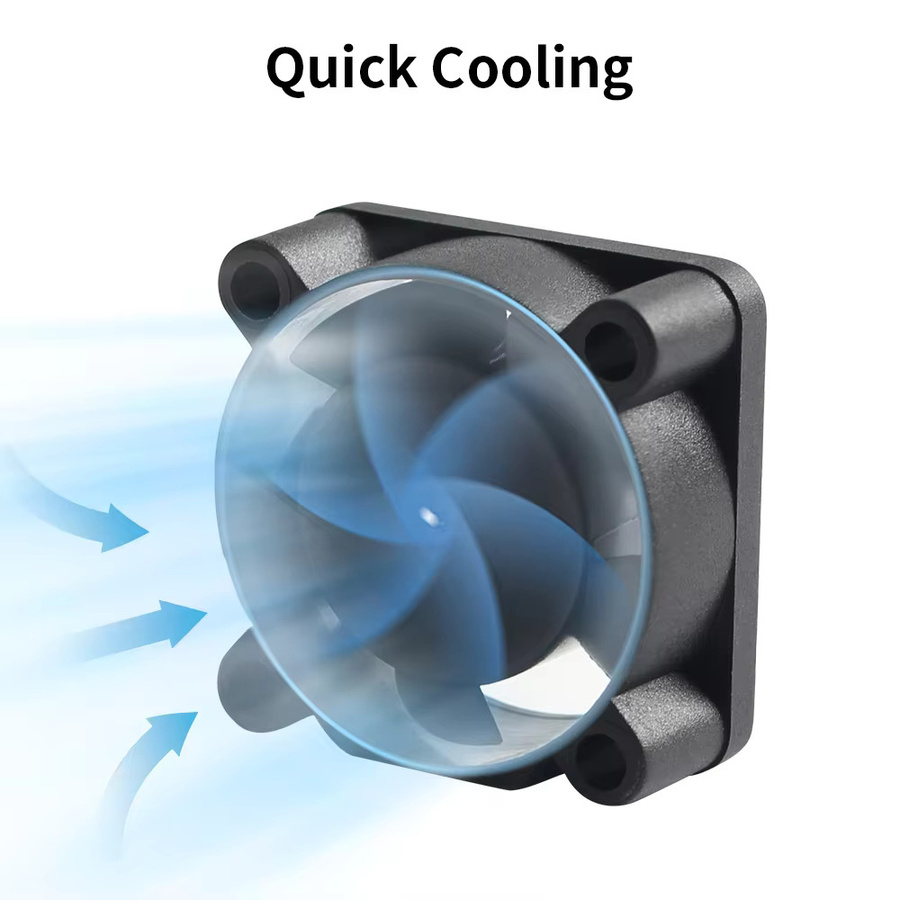 Bambu Lab H2S Hotend-Kühlventilator mit Doppelkugellager, bürstenloser 2510 Lüfter in Schwarz für FDM 3D-Drucker-Kühlsysteme - Bild 2