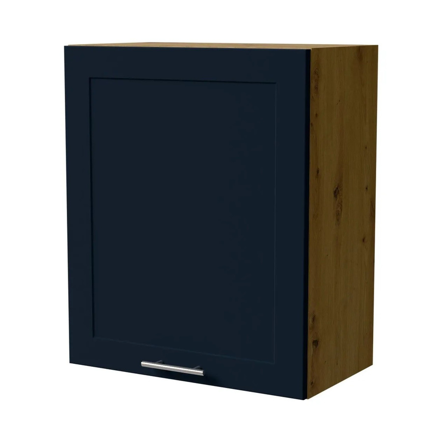 Feldmann-Wohnen Hängeschrank Oslo W2/60 in Eiche Artisan und Indigo Matt mit Soft-Close-Türen, B/T/H: 60 x 32,5 x 72 cm - Bild 2
