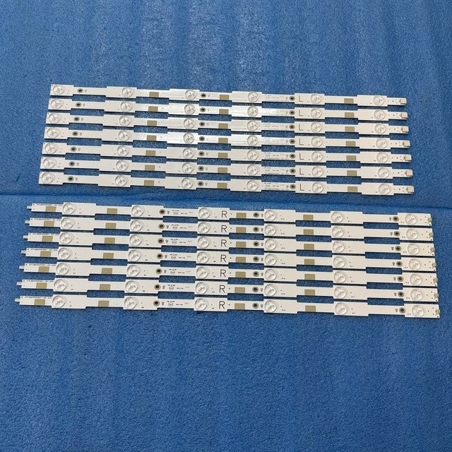 LED Hintergrundbeleuchtungsstreifen in Weiß für Philips TV-Modelle 55PFK5509/12 55PFK5709 55PFK6510 55PFK6540 55PFK6550 55PFK6560 55PFK6580 55PFT5509/12 - Bild 1